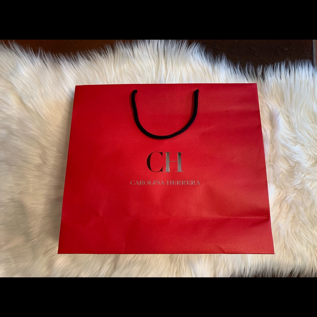 Carolina Herrera Empty Paper Shopping Bag